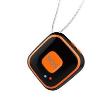 V28 Collana Style GSM Mini LBS WiFi AGPS Tracker SOS Communicator (Nero)