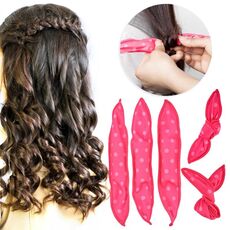 20 PCS Cute Wave Point Bigodino per capelli che dorme Rotolo di capelli dell'orecchio di coniglio