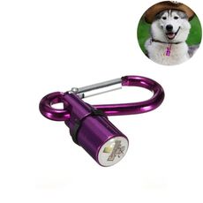 LED in alluminio LED lampeggiante Sicurezza Night Light Blinker Pendente per animali domestici per cane / gatto, consegna di colori casuali
