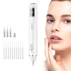 Xpreen XPRE061 Dispositivo di rimozione della talpa per verruche ricaricabile per tatuaggio lentiggine professionale, con schermo a LED e riflettore (appannamento)