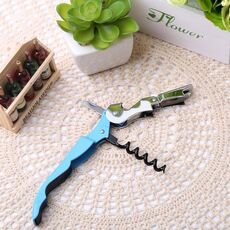 10pcs Apribottiglie per vino in acciaio inossidabile con motivo cavalluccio marino multifunzione, apribottiglie apriscatole, consegna a colori casuale