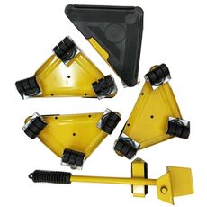 5 in 1 Triangle Iron Mover Home Trolly Mobili pesanti in movimento per risparmiare sforzi (giallo)