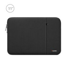 Borsa da trasporto con cerniera con cerniera con cerniera da 11 pollici da 11 pollici per MacBook, Samsung, Lenovo, Sony, Dell Alienware, Chuwi, Asus, HP, 11 pollici e sotto laptop / tablet (nero)