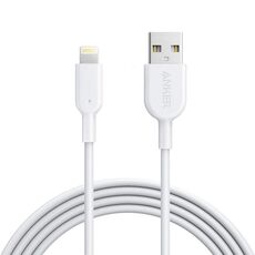 Anker Powerline II USB a 8 pin Cavo di dati di ricarica certificato MFI, lunghezza: 0,9 m (bianco)
