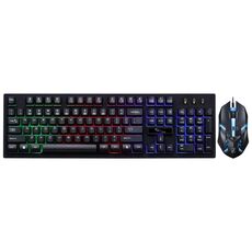 ZGB G20 1600 DPI Professional Wired Blowing Mechanical Feel Suspension Keyboard + Kit mouse ottico per laptop, PC (nero)