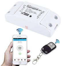 Sonoff 433 MHz DIY WiFi Smart Wireless Remote Control Modulo Timer Interruttore di alimentazione con telecomando a 4 tasti per Smart Home, supporto iOS e Android