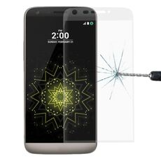 Per LG G5 0.26mm 9H Durezza superficiale 3D curvo a prova di esplosione Pellicola a schermo intero in vetro temperato serigrafato colorato (trasparente)