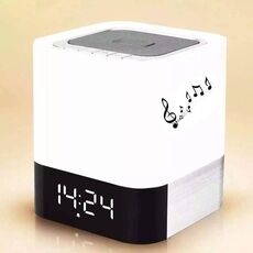 MUSKY DY 28 LED Mini altoparlante Bluetooth con musica stereo 3D leggera, supporto sveglia / AUX, Per iPhone, Galaxy, Sony, Lenovo, HTC, Huawei, Google, LG, Xiaomi, altri smartphone