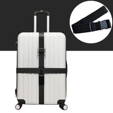Croce arcobaleno elastico borsa telescopica bungee cinghia di imballaggio per bagagli cinghia fissa per bagagli da viaggio (nera)
