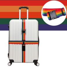 Borsa elastica telescopica con croce arcobaleno Borsa elastica per imballaggio Cinghia per imballaggio bagagli da viaggio (colore)