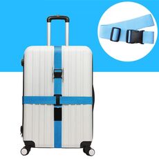 Croce arcobaleno elastico borsa telescopica bungee bagagli cintura di imballaggio bagagli da viaggio cinghia fissa (blu)