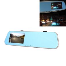 Schermo sinistro Display Specchietto retrovisore DVR per veicoli, Programmi Allwinner, 2 x Telecamere 1080P HD Visione grandangolare da 140 gradi, Supporto porta GPS / Rilevazione movimento / Visione notturna / Scheda TF / G-Sensor