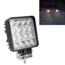 48W Bridgelux 4000lm 16 LED Lampada a condensatore a luce bianca per ingegneria / Luce SUV IP67 impermeabile, CC 10-30V (nero)