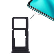 Per OPPO R15 Vassoio per schede SIM + Vassoio per schede SIM/Vassoio per schede Micro SD (nero)