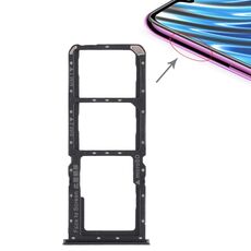 Per OPPO A7x / F9 / F9 Pro / Realme 2 Pro 2 x vassoio per scheda SIM + vassoio per scheda Micro SD (nero)