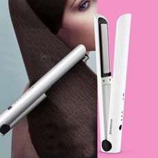 K-SKIN Piastra per capelli ricaricabile portatile Bigodino Cordless Temperatura regolabile Strumento per lo styling in ferro ceramico a calore rapido