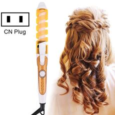 2 PCS Strumento per lo styling dei capelli Rullo per arricciacapelli a spirale Ferro arricciacapelli (arancione)