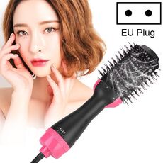 2 in 1 pettine multifunzionale styling rotante caldo asciugacapelli piastra per capelli bigodino spina europea