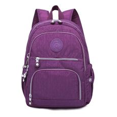 Backpacks Zaino scolastico per ragazze adolescenti per laptop da donna borsa da viaggio bagpack, misura: 27x13x37cm (T1368 viola)