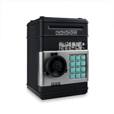 Electronic Piggy Bank ATM PASSWORD MONEY MONETE SCATOLA SCATOLA, Versione musicale (Nero)