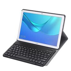Custodia in pelle a vibrazione orizzontale ultrasottile con tastiera Bluetooth rimovibile per Huawei MediaPad M5 da 10,8 pollici, con supporto (nero)