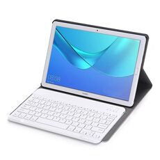 Staccabile tastiera Bluetooth ultrasottile orizzontale della cassa del cuoio di vibrazione per Huawei MediaPad M5 10.8 pollici, con il supporto della (oro)