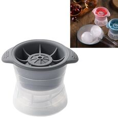 Home Stampo in silicone per vassoi in silicone con coperchio (grigio) Whisky Wine Ice Cube Maker