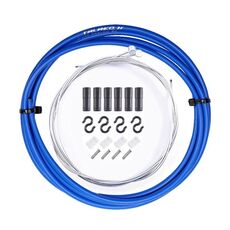 Set tubi freno in PVC con testa cilindrica 7 in 1 per mountain bike (blu)