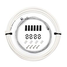 Set tubi freno in PVC con testa a fungo 7 in 1 per bici da strada (bianco)