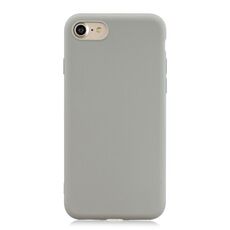 Per iPhone SE 2022 / SE 2020 Custodia in TPU glassato a colori solido (grigio)