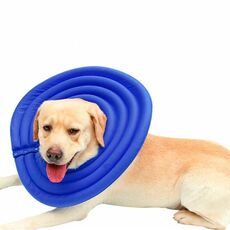 DogLemi Pet Dog Cat Collare di copertura anti-morso anti-leccata, taglia: L (blu)