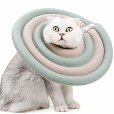 DogLemi Pet Dog Cat Anti-morso Anti-leccata Beauty Cover Collare, Taglia: L (Beige Verde)