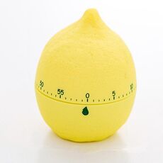 Creativo Cartoon Fruit Shape Multi-Function Rotary Timer Learning Work Efficiency Time Manager (Lemon)