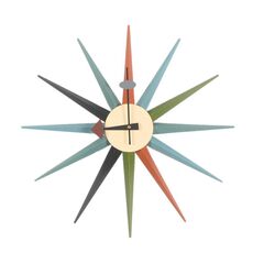 Orologio solare moderno semplice Orologio da parete creativo per accessori per la casa (palo colorato)