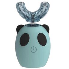 Strumento di bellezza a forma di U Dente a vibrazione ad ultrasuoni Ricarica USB Spazzolino elettrico per bambini, Stile: 3-7 anni (blu)