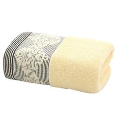 Asciugamano assorbente Asciugamano per il viso Asciugamano da bagno in panno morbido spesso, dimensioni: 35x75 cm (giallo)