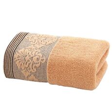 Asciugamano assorbente Asciugamano per il viso Asciugamano da bagno in panno morbido spesso, dimensioni: 35x75 cm (marrone)