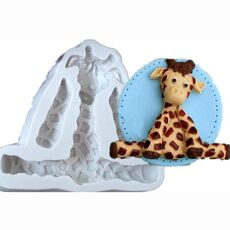 2 Forma di PCS 3D Animal silicone Modulo della torta del fondente biscotto Stampi