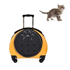 Pet Trolley Case Got Out Portable Pet Bag (giallo)