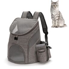 Zaino pieghevole portatile per cani e gatti Go Out, taglia: S (grigio)