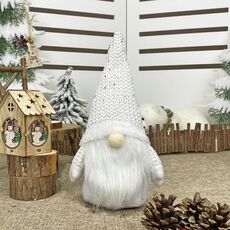 Decorazioni natalizie Decorazioni per finestre per bambole anziane senza volto Bambole decorative (bianche)