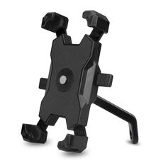 Supporto per telefono cellulare per bicicletta elettrica può essere ruotato Supporto per telefono cellulare a 360 gradi Staffa di regolazione a quattro vie per moto, Stile: specchietti retrovisori (nero)