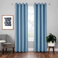 Tenda solida con isolamento in stoffa per tende ad alta precisione da 4 pezzi, dimensioni: 42 × 84 pollici （107 × 213 cm） (blu)