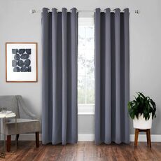 Tenda solida con isolamento in tessuto per tende ad alta precisione da 4 pezzi, dimensioni: 52 × 63 pollici （132 × 160 cm） (grigio scuro)
