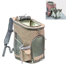 Zaino portatile pieghevole traspirante LDLC Pets Going Out, taglia: M (giallo zenzero)