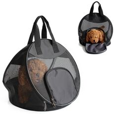 Forniture per animali domestici pacchetto portatile per gita portatile borsa pieghevole multifunzionale (nero)