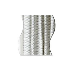 Specchio da parete Acrilico FAI DA TE Stile Wave Stile Rimovibile Autoadesivo di vetro Trucco Specchio Della Camera da letto Decorativa per la casa (Argento)