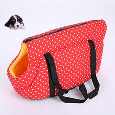 Morbido zaino per animali domestici cane gatto spalla che trasporta borsa per cani da compagnia all'aperto, taglia: L (rosso)