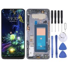 Schermo LCD e digitalizzatore Assemblaggio completo con cornice per LG V50 ThinQ 5G LM-V500 LM-V500N LM-V500EM LM-V500XM LM-V450PM LM-V450 (nero)