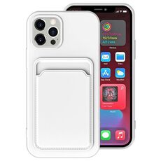 Per iPhone 12 mini TPU + fodera in flanella Custodia antiurto con slot per schede per iPhone 12 Mini (bianco)